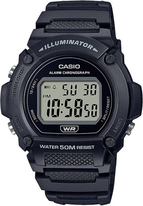 Casio Herenchronograaf W 219H 1AVEF Zwart