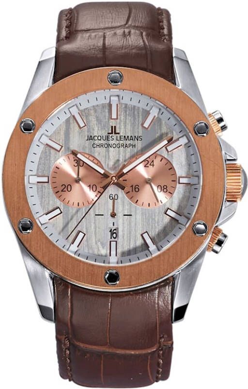 Jacques Lemans Herenhorloge Bruin