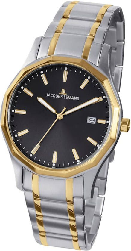 Jacques Lemans Herenhorloge Stockholm, Classic 1 2012D Zilverkleur