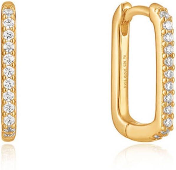 Ania Haie Glam Oval oorringen verguld