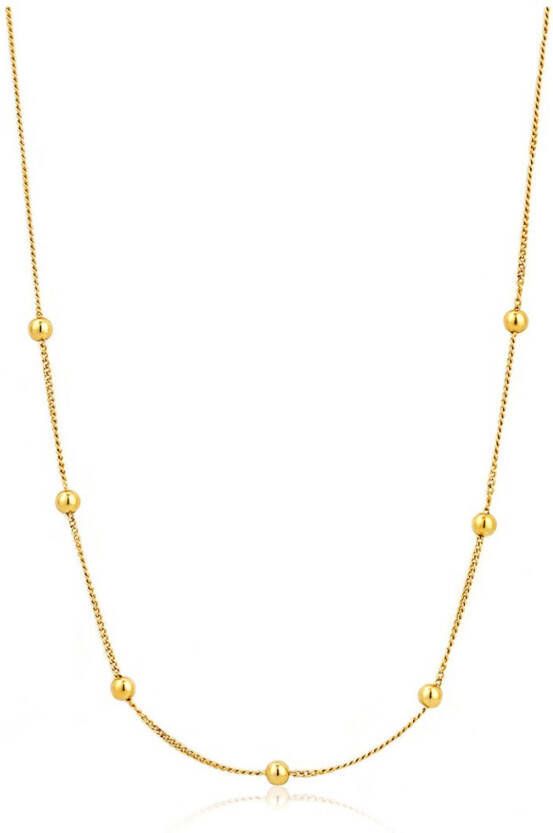 Ania Haie Kettingen AH N002 03G 925 Sterling Zilver Modern Minimalism Goudkleurig