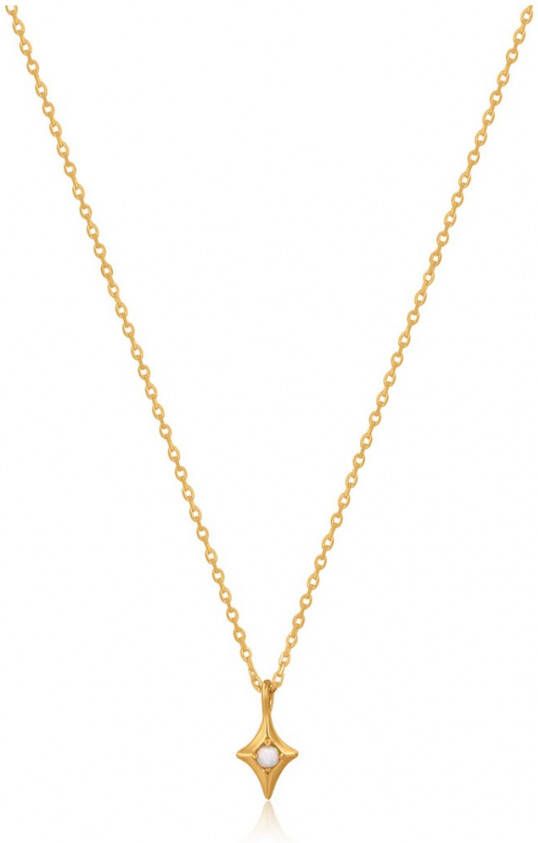 Ania Haie Kettingen Star Opal Pendant Necklace Goudkleurig