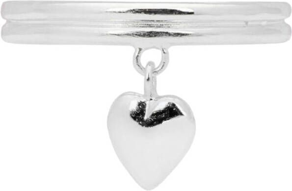 Anna + Nina Brilliant Muse Pinky ring van zilver