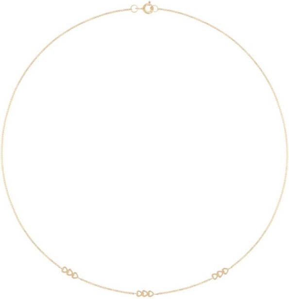 Anna + Nina Gracious Heart ketting verguld
