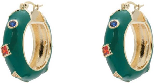 Anna + Nina Sweet Gem oorringen verguld