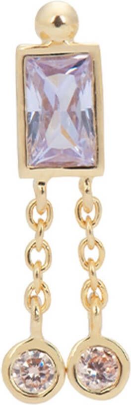 Anna + Nina Vasari Stud enkele oorsteker verguld