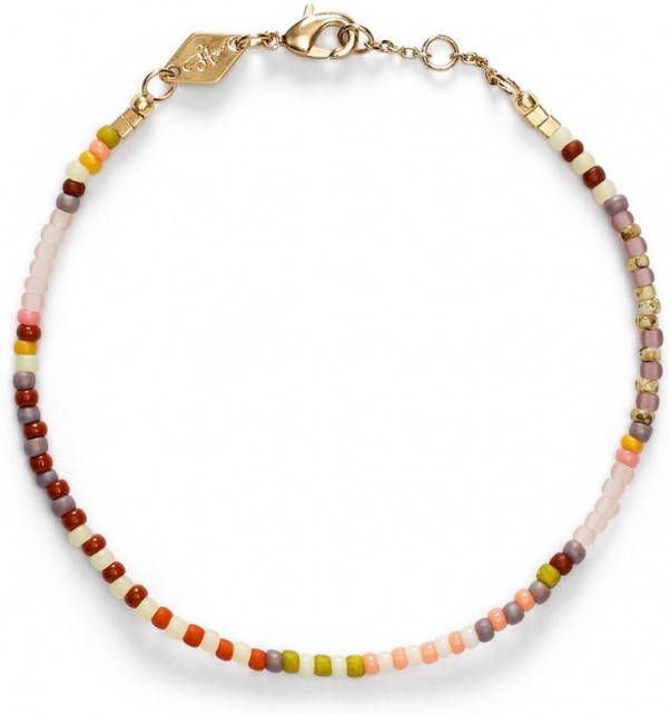 ANNI LU Echo Beach kralenarmband verguld