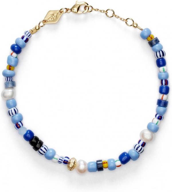 ANNI LU Surf Rider kralenarmband verguld