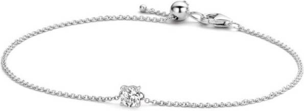 Blush Armband van 14 karaat witgoud met zirkonia 2166WZI