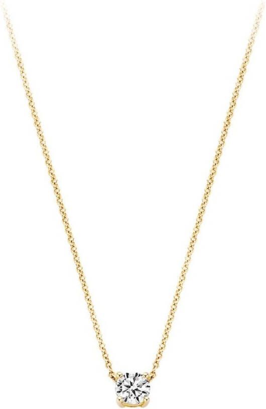 Blush Ketting van 14 karaat geelgoud met zirkonia 3049YZI