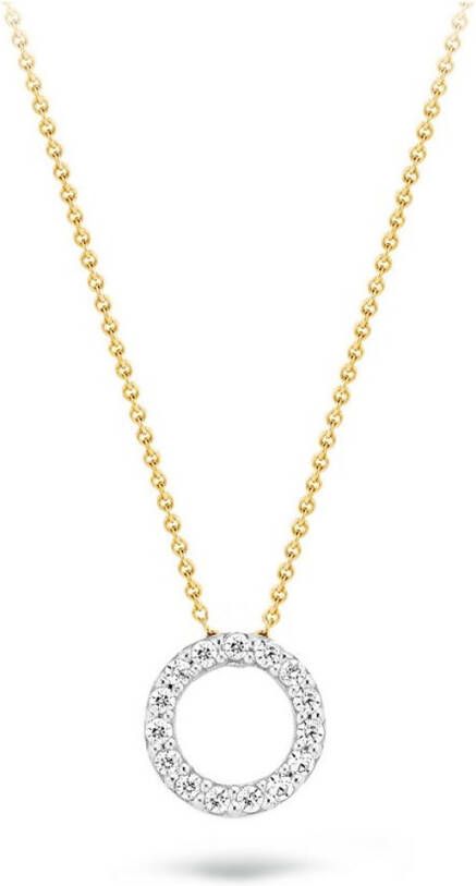 Blush Ketting van 14 karaat geelgoud met zirkonia 3065BZI