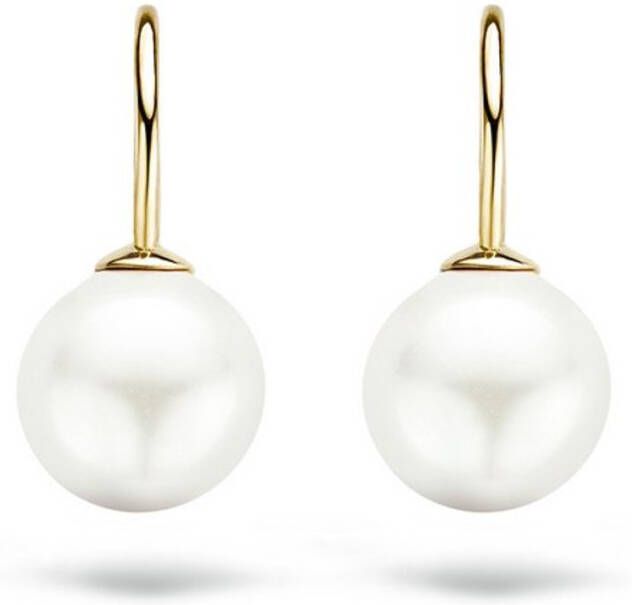 Blush Oorhangers van 14 karaat geelgoud met parel 7050YPW