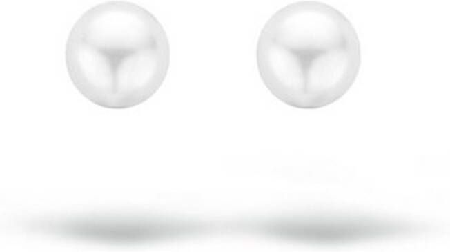 Blush Oorknopjes van 14 karaat geelgoud met zoetwaterparel 7137YPW