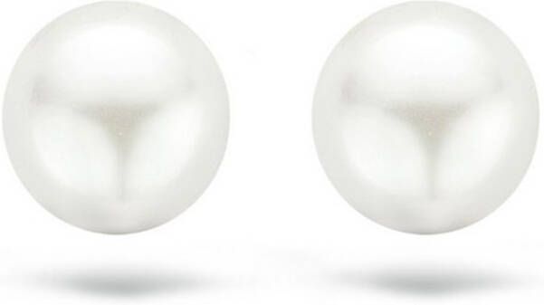 Blush Oorknopjes van 14 karaat geelgoud met zoetwaterparel 7150YPW