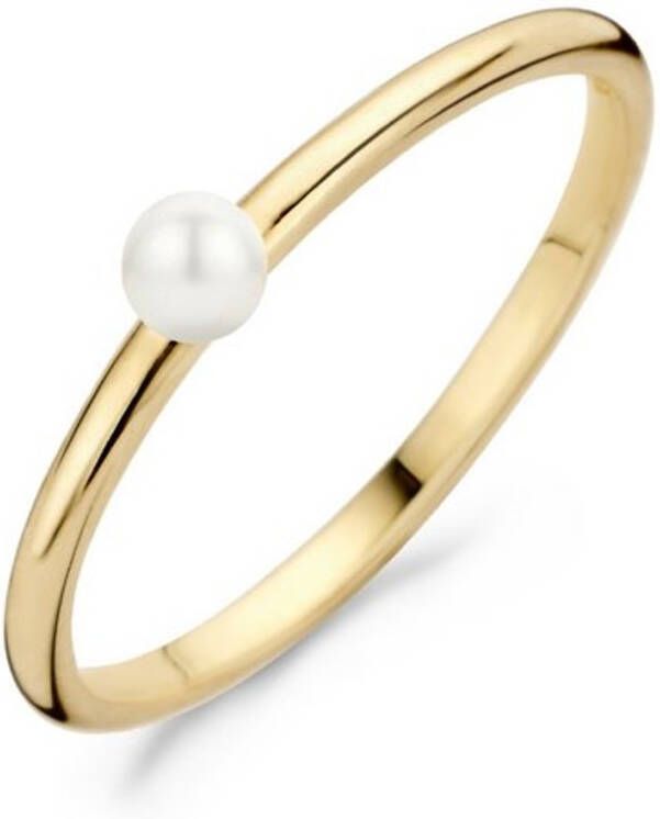 Blush Ring van 14 karaat geelgoud met parel 1213YPW