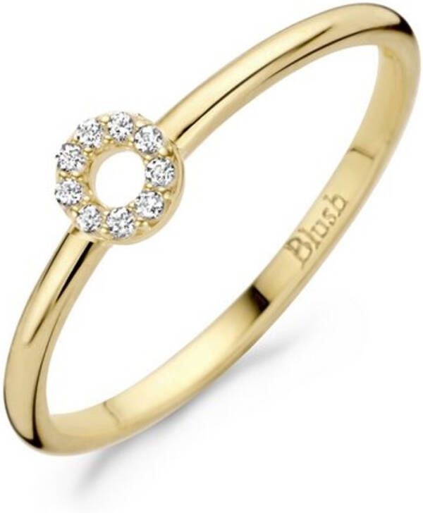 Blush Ring van 14 karaat geelgoud met Zirkonia 1217YZI