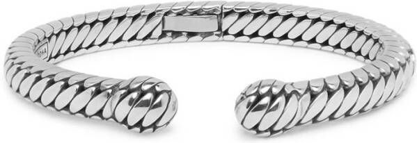 Buddha to Buddha Ben Torque bangle van zilver