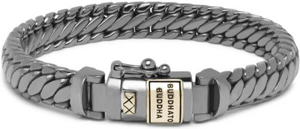 Buddha to Buddha Ben XS Black Rhodium armband van zilver