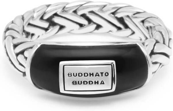 Buddha to Buddha Katja XS ring van zilver met onyx