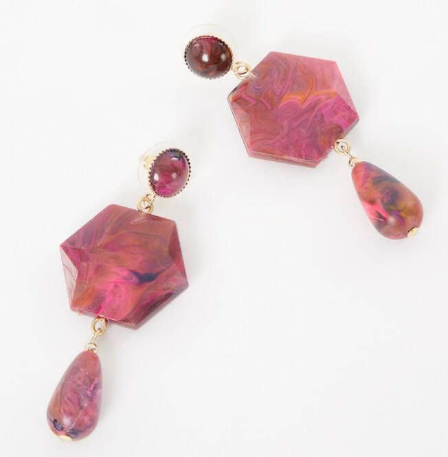 Camps & Camps Cosmic Love oorstekers met hanger