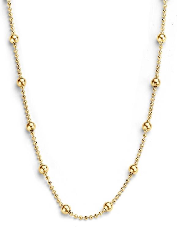 Casa Jewelry Combi Balls ketting verguld met hanger