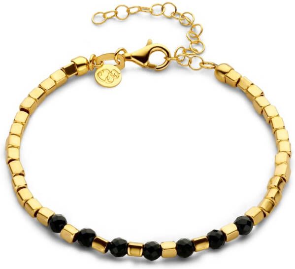 Casa Jewelry Iseo Onyx armband verguld