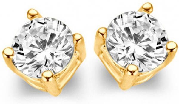 Casa Jewelry Marry S oorknopjes verguld