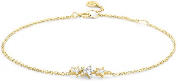 Diamond Point Geelgouden armband 0 07 ct diamant Cosmic
