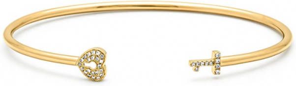 Diamond Point Geelgouden armband, 0 10 ct diamant, La Dolce Vita