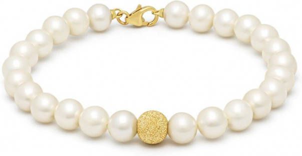 Diamond Point Geelgouden armband Riviè, ra