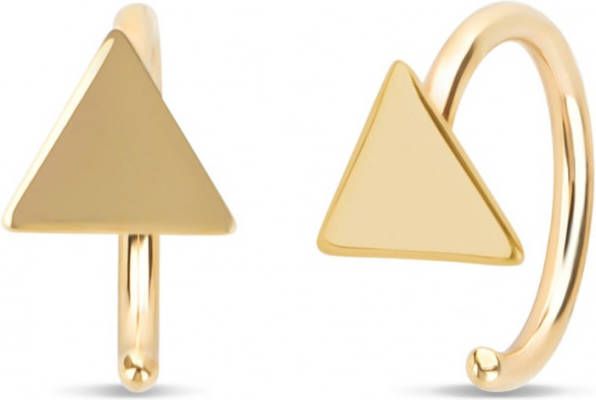 Diamond Point Geelgouden earcuffs Marigold