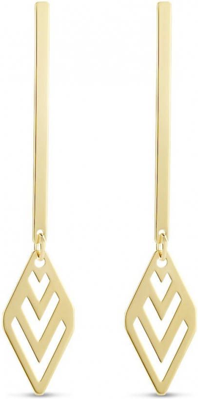 Diamond Point Geelgouden oorsieraden Marigold