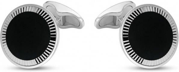 Diamond Point Gouden en onyx manchetknopen Suits