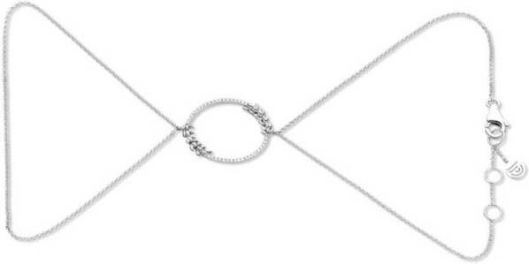 Diamond Point Lavender witgouden hand chain