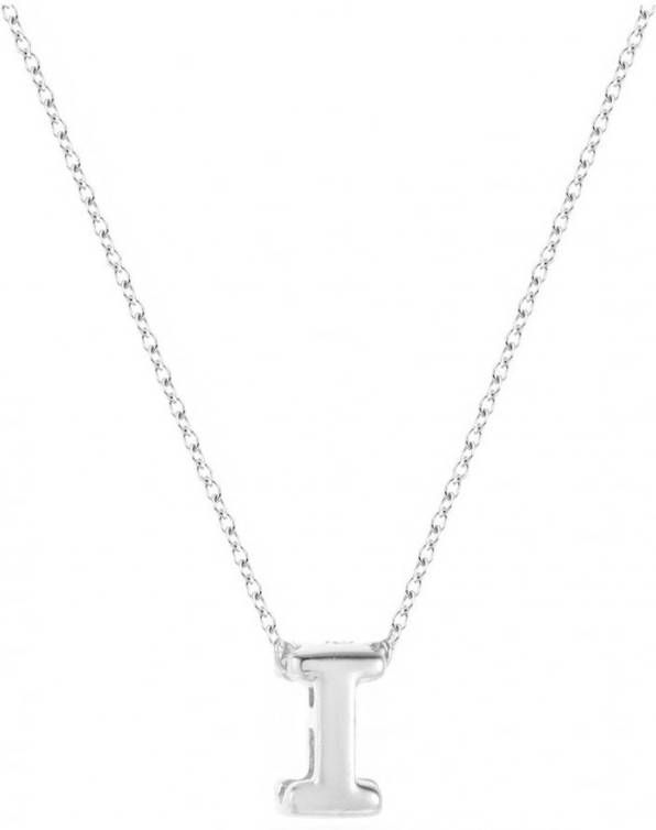 Diamond Point Witgouden collier Alphabet