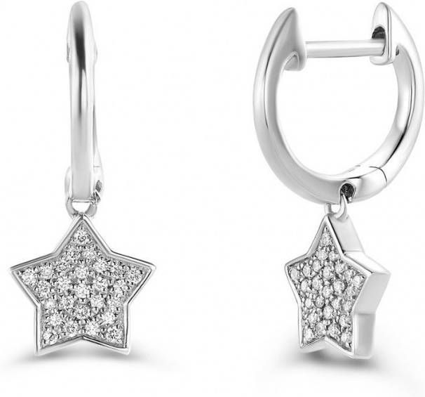 Diamond Point Witgouden oorsieraden 0 11 ct diamant Dreamer