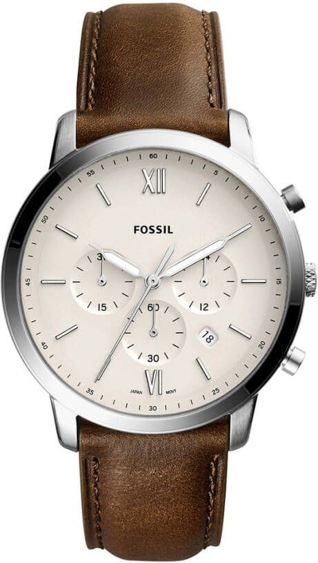 Fossil horloge Neutra Chrono FS5380 zilverkleur