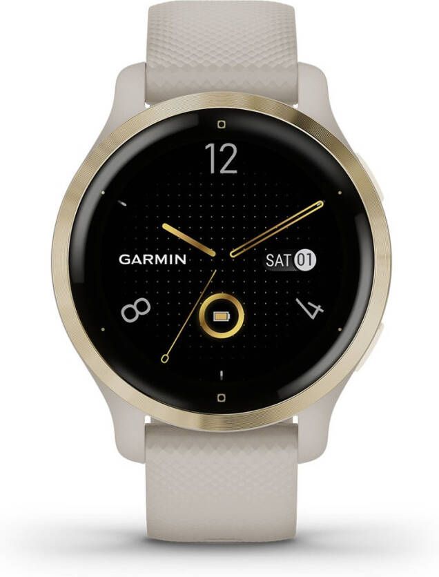 Garmin Venu 2S light gold rvs bezel smartwatch 010 02429 11