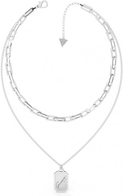 Guess Schakelketting met logo en kristal JUBN01127JWRHT U