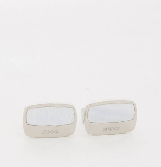Hugo Boss E Pearl manchetknopen met parelmoer