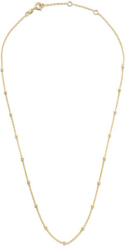 Jackie Dotted ketting van 14 karaat geelgoud