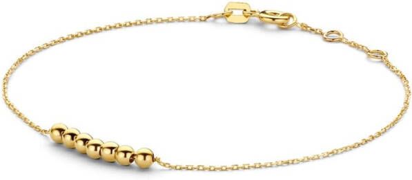 Jackie Mini Dots armband van 14 karaat geelgoud