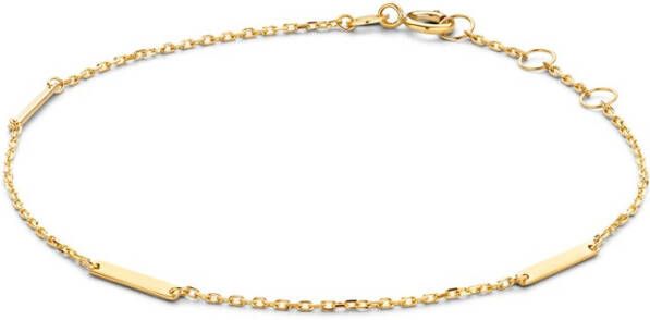 Jackie Triple Bar armband van 14 karaat geelgoud