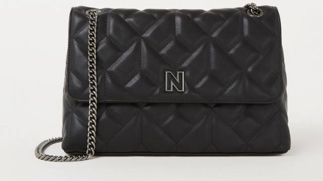 NIKKIE Dara schoudertas met quilt patroon