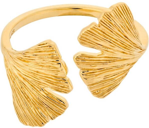 Pernille Corydon Biloba ring verguld