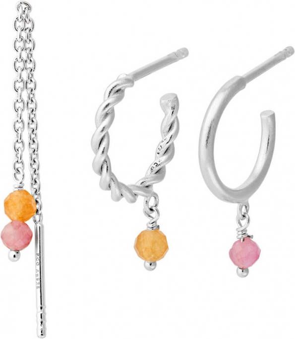 Pernille Corydon Bloom Box oorbellen set van 3