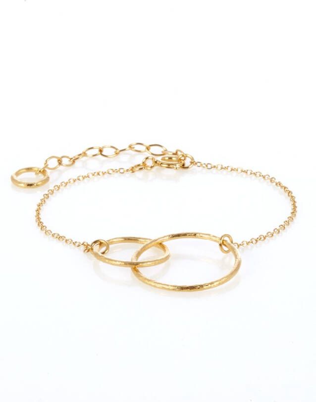 Pernille Corydon Double Plain armband verguld