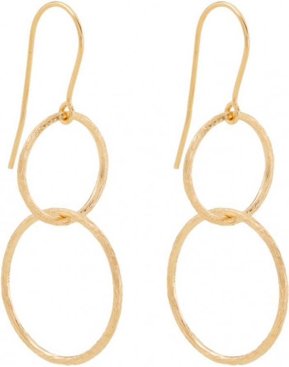 Pernille Corydon Oorhangers Double Plain van zilver