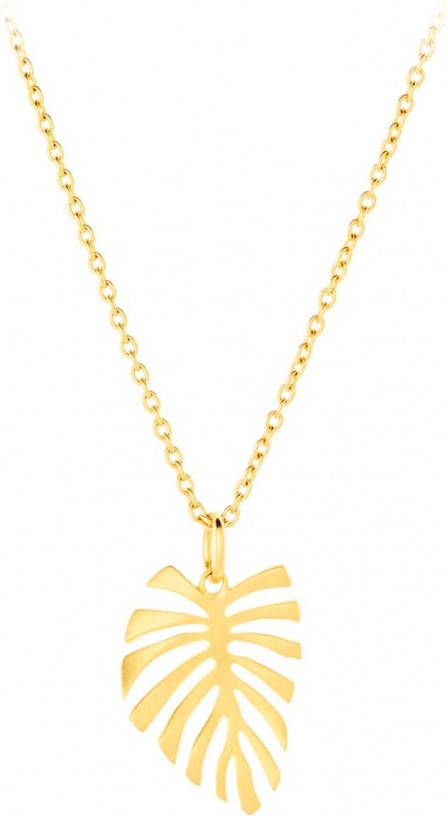 Pernille Corydon Fern Leaf ketting verguld
