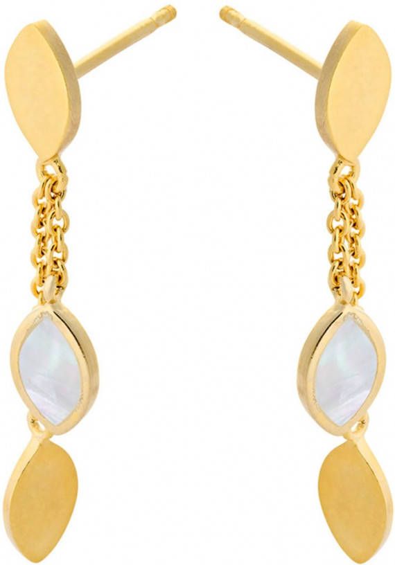 Pernille Corydon Flake oorstekers verguld